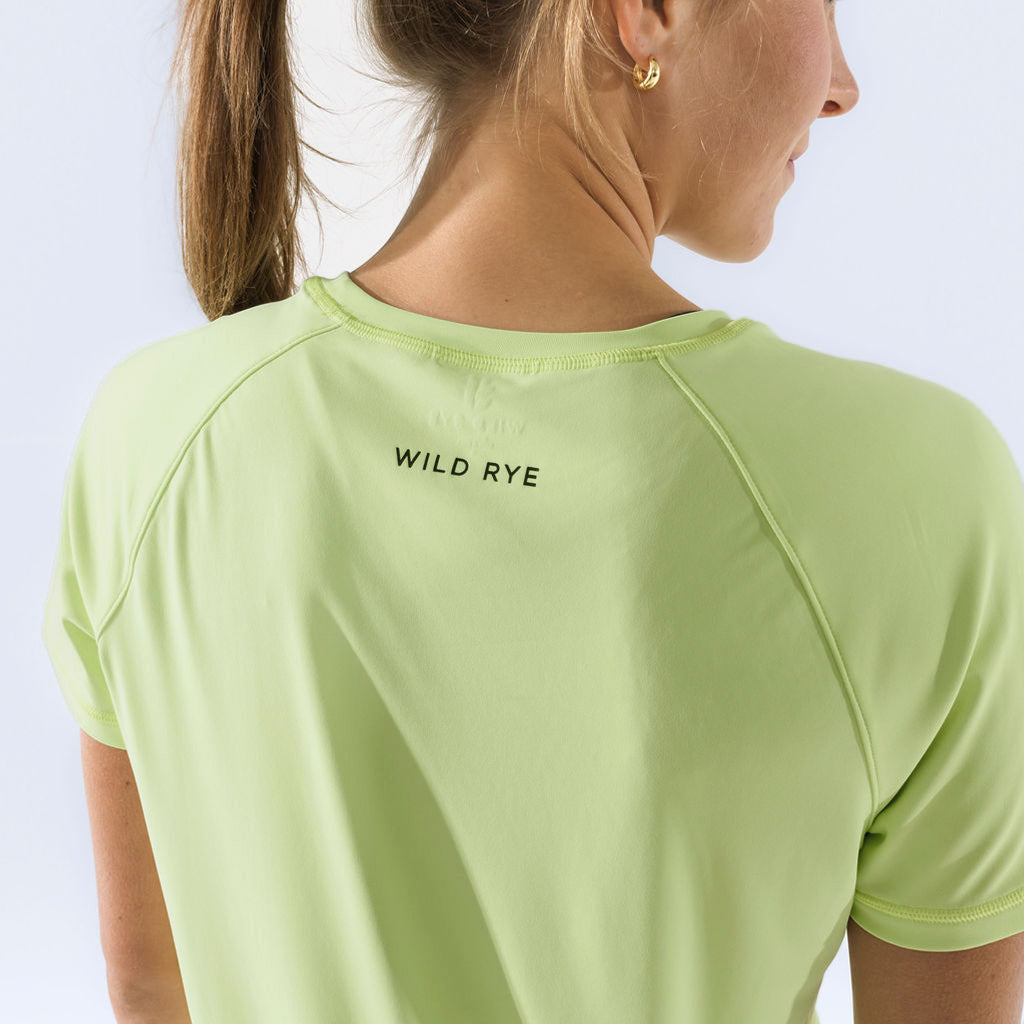 [Iced Matcha] Sloane MTB tee iced matcha back collar logo detail