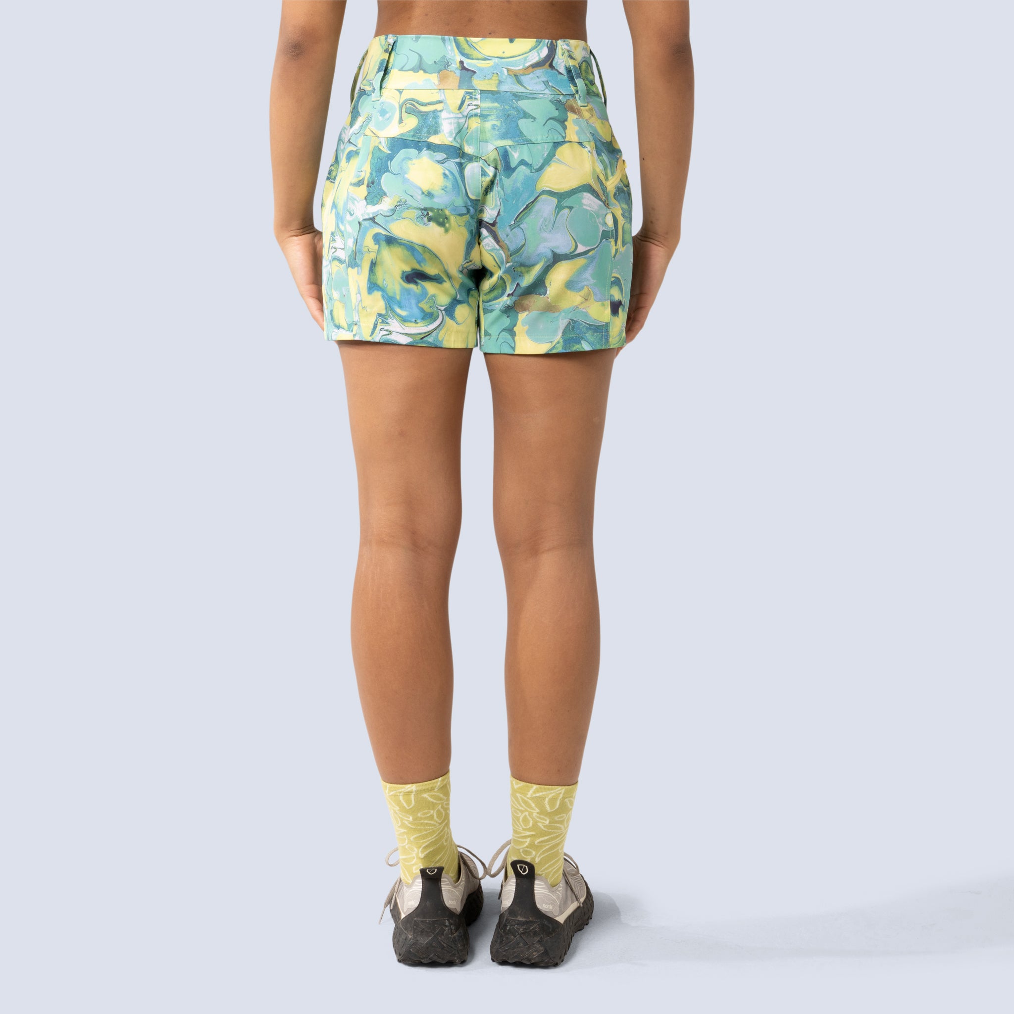 [Marble] Rita Short in marble, on model back crop view