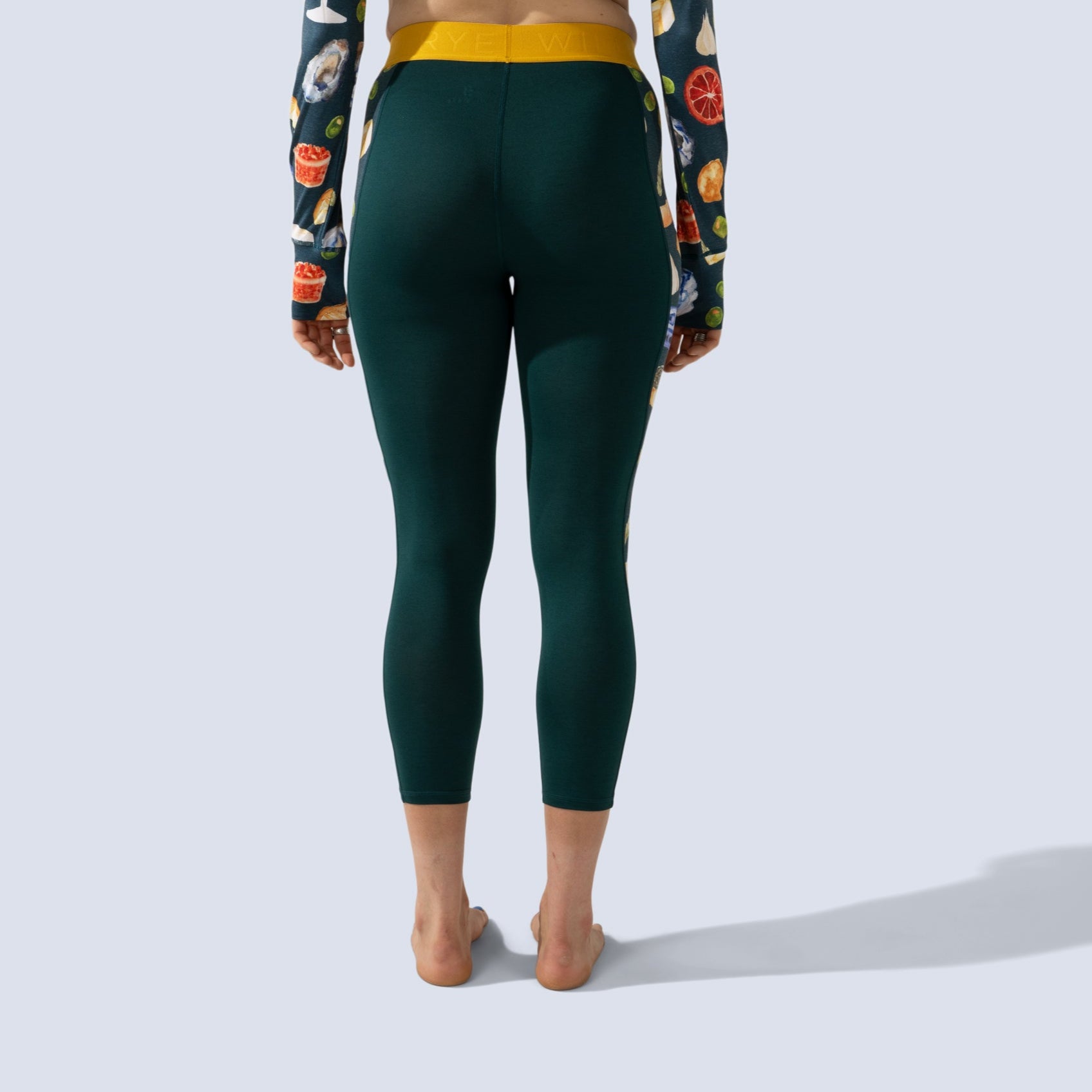 [Spruce Spuntini] Bassett Legging Lite spruce spuntini on model, back crop view
