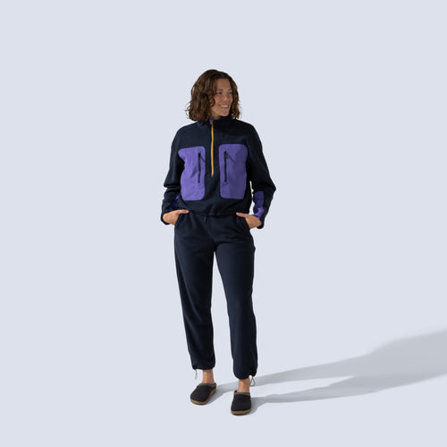 [Midnight] Danner Fleece Jogger midnight front full body view