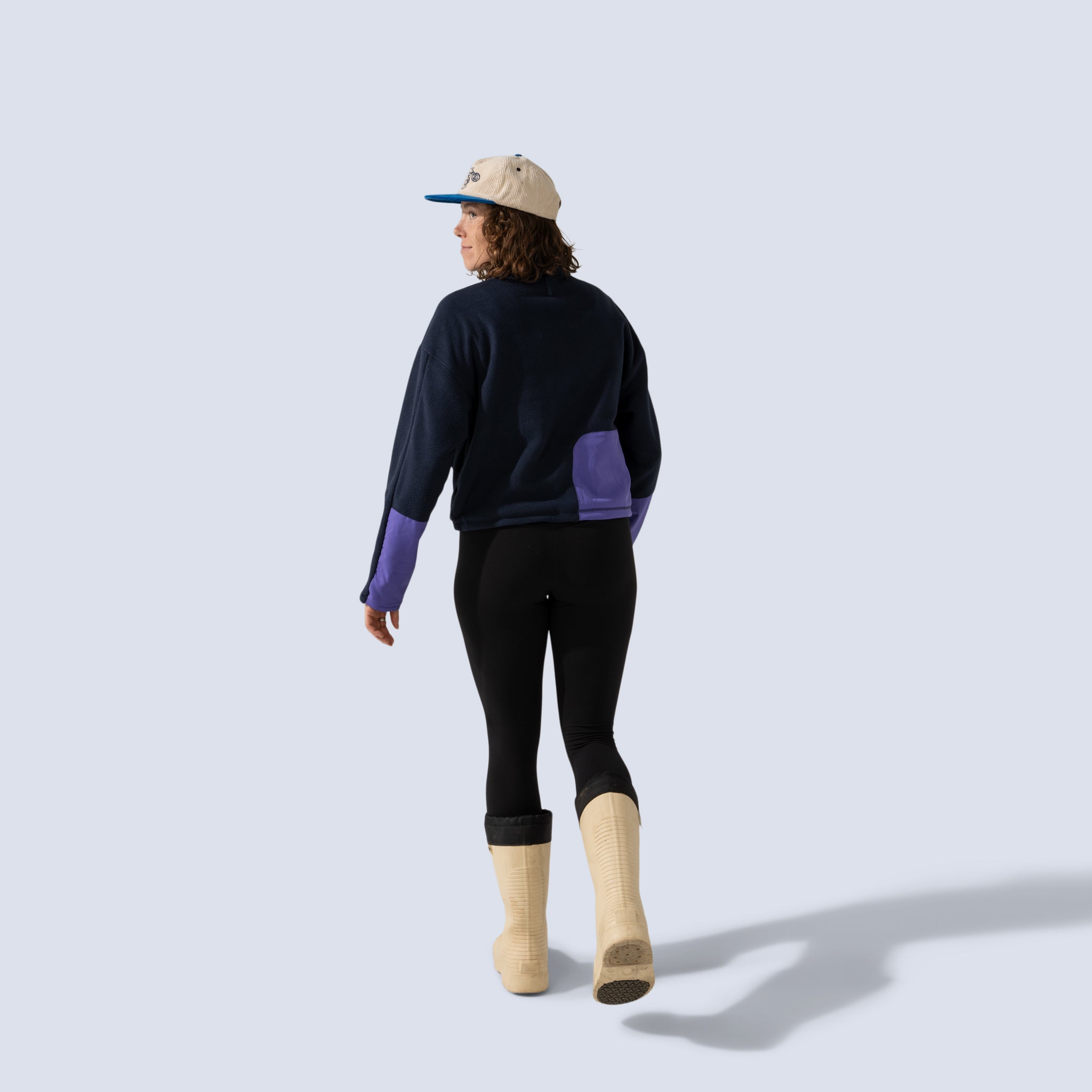 [Midnight] Danner 3/4 Zip Midnight back full body view
