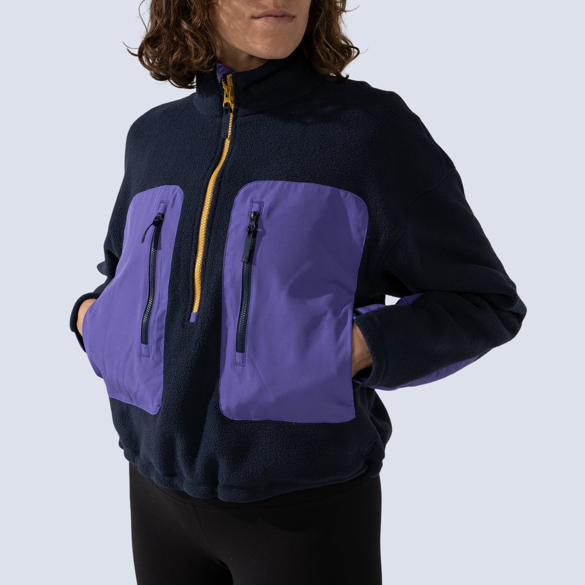 [Midnight] Danner 3/4 Zip Midnight front hand pockets