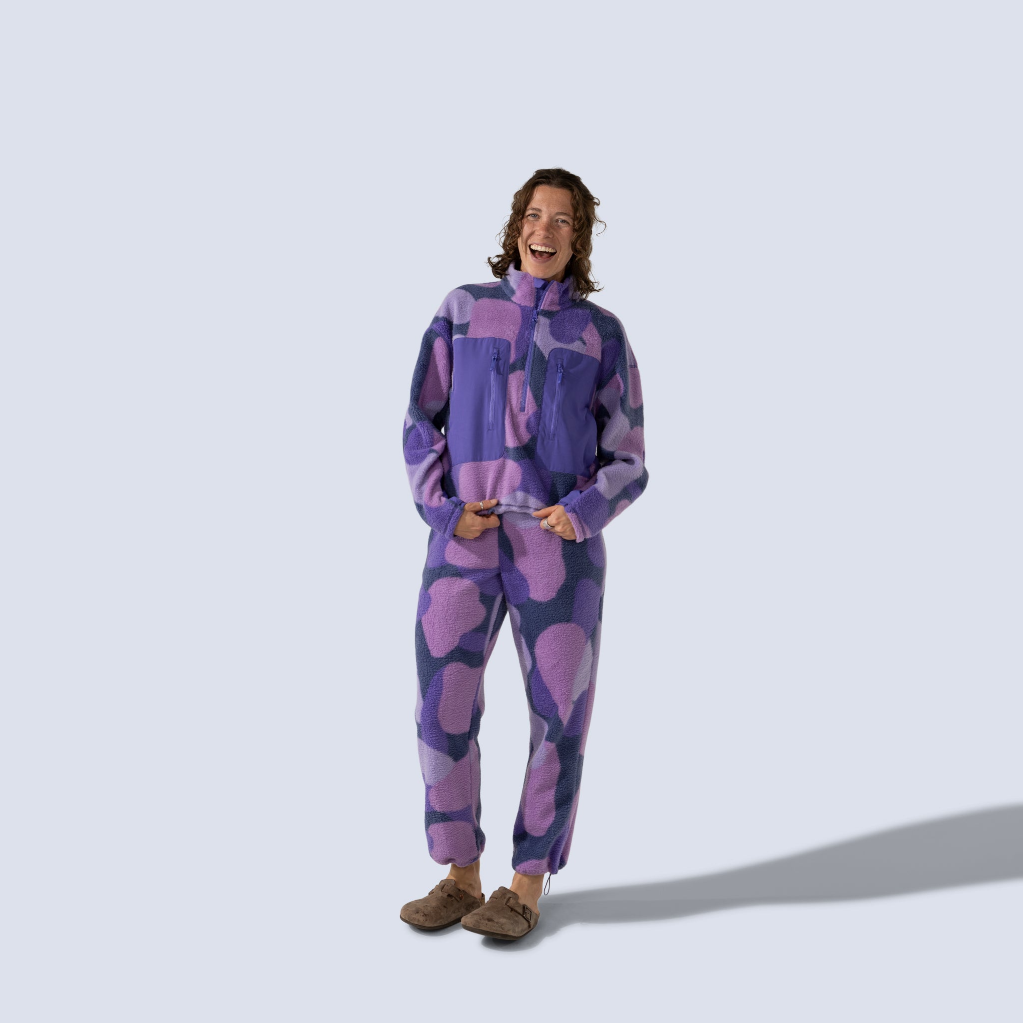 [Grape Expectations] Danner 3/4 Zip grape expectations front full body view