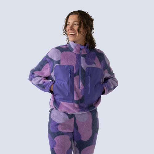 [Grape Expectations] Danner 3/4 Zip grape expectations front crop view