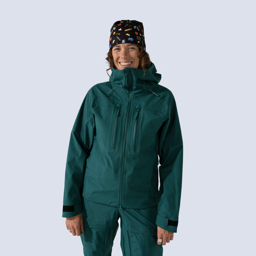 [Shaded Spruce] Heyburn 3L Jacket in shaded spruce, on model front crop view
