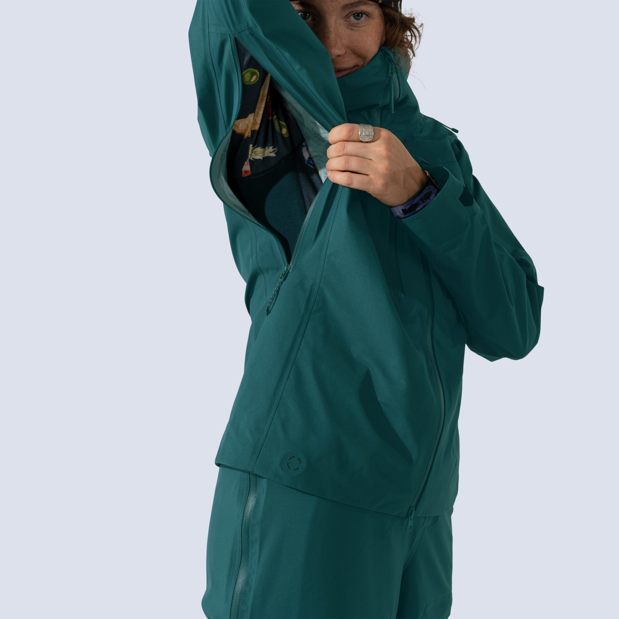 [Shaded Spruce] Heyburn 3L Jacket in shaded spruce, pit zips