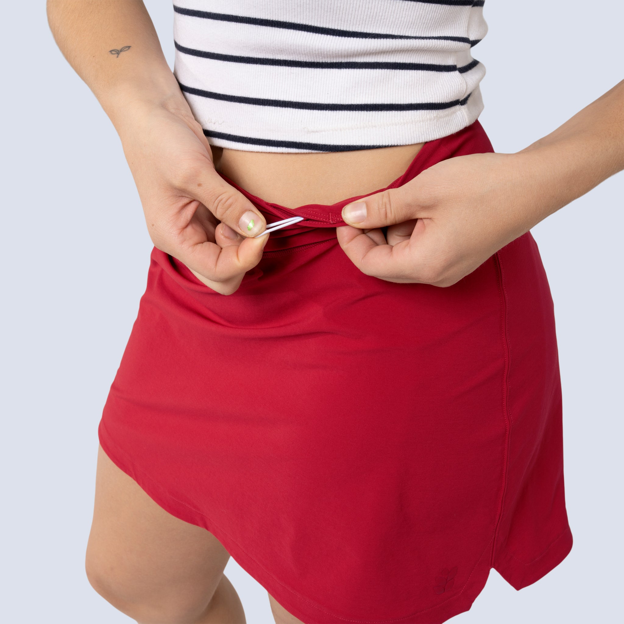 [Star garnet] Parker Skort in star garnet, hidden key pocket at waist
