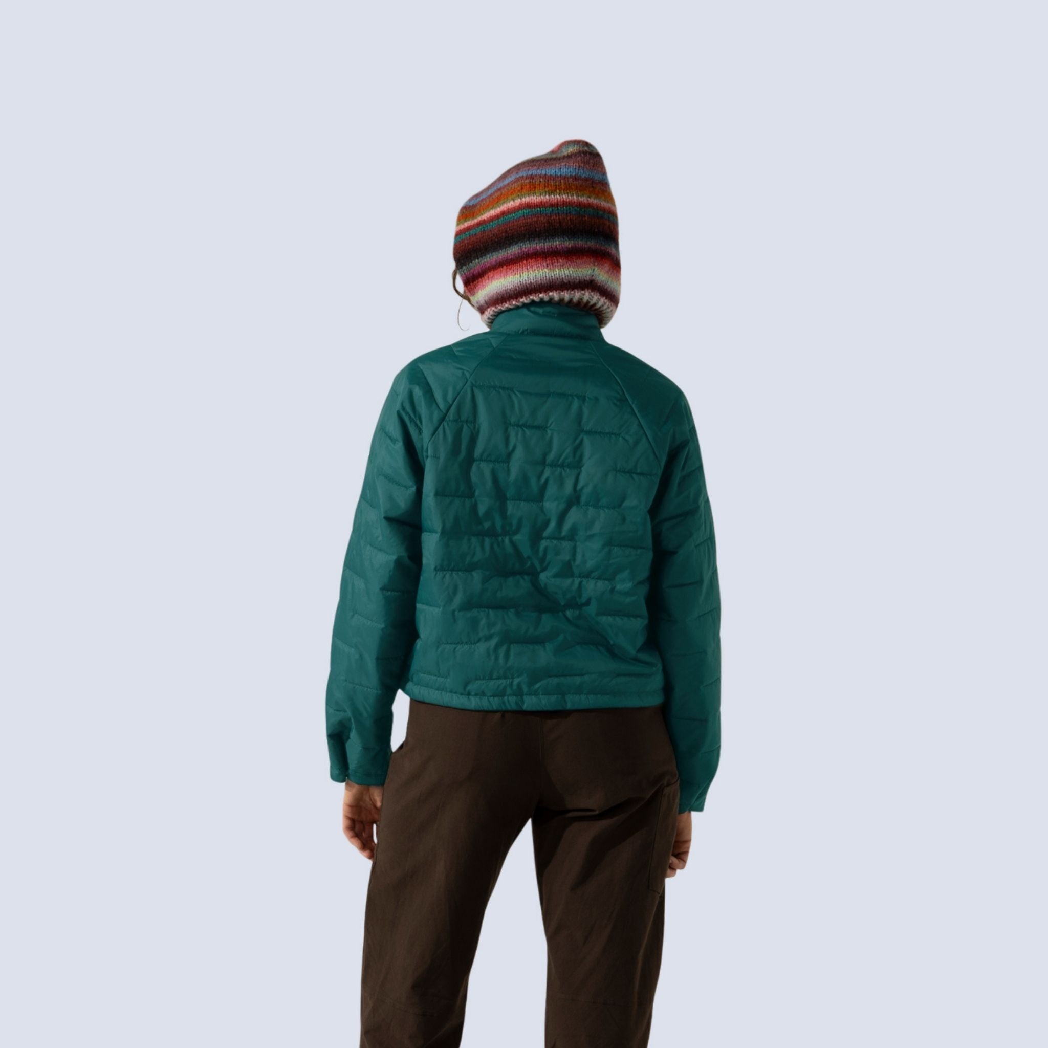 [Shaded Spruce] Payette insulated pullover in shaded spruce, on model back crop view