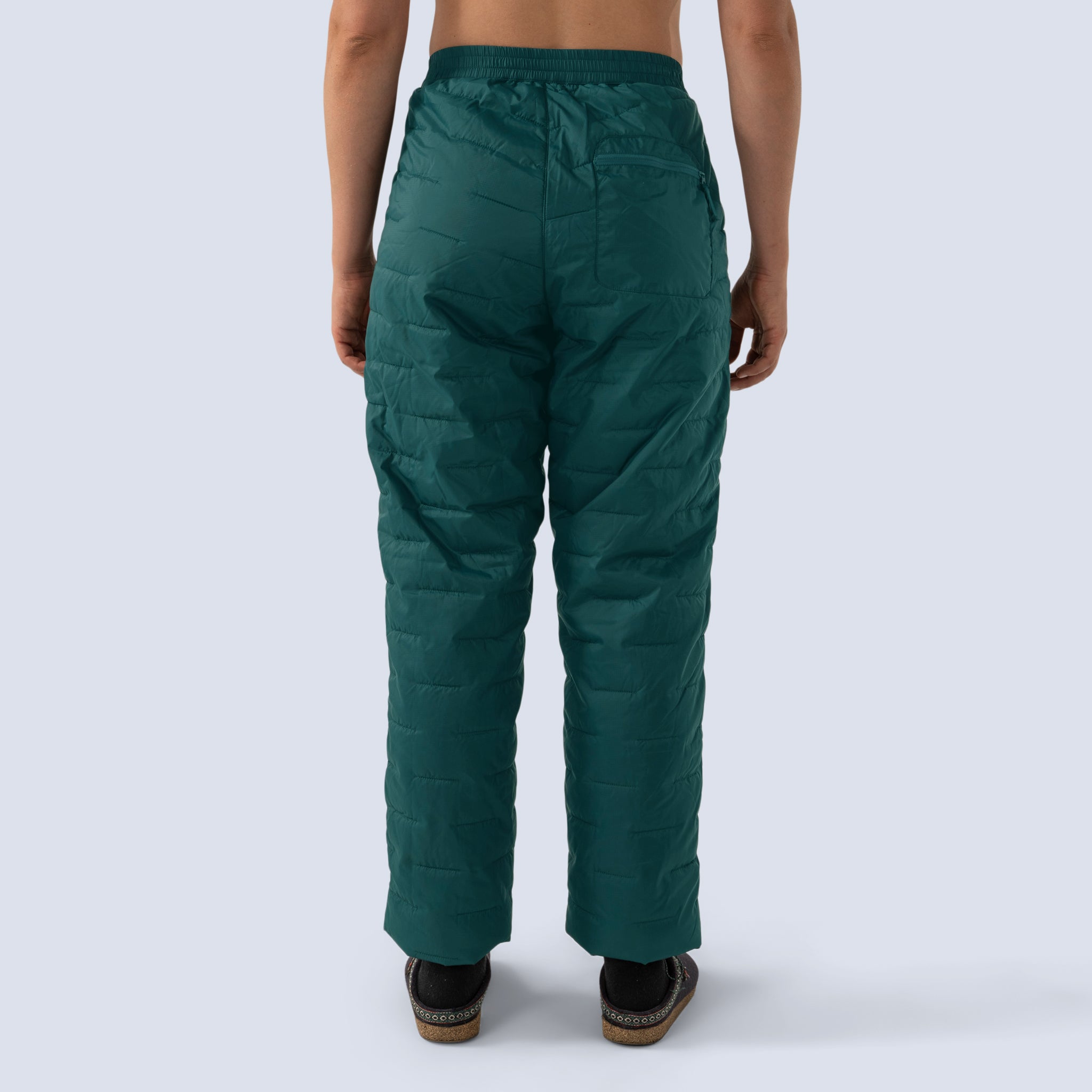 [Shaded Spruce] Payette Insulated Pant in shaded spruce green, on model back crop view