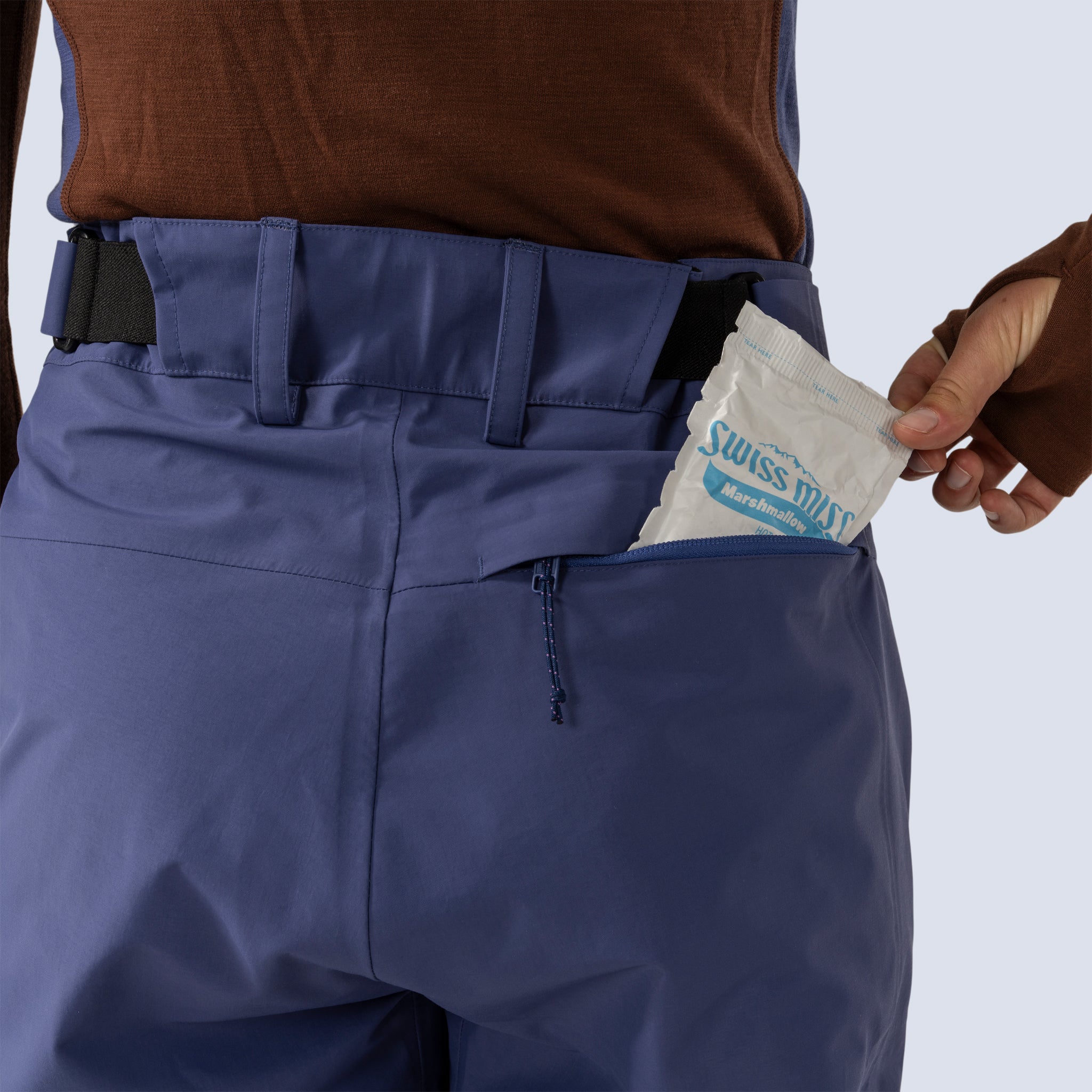 [Storm] Butterfield 3L pant in storm blue, back zippered pocket