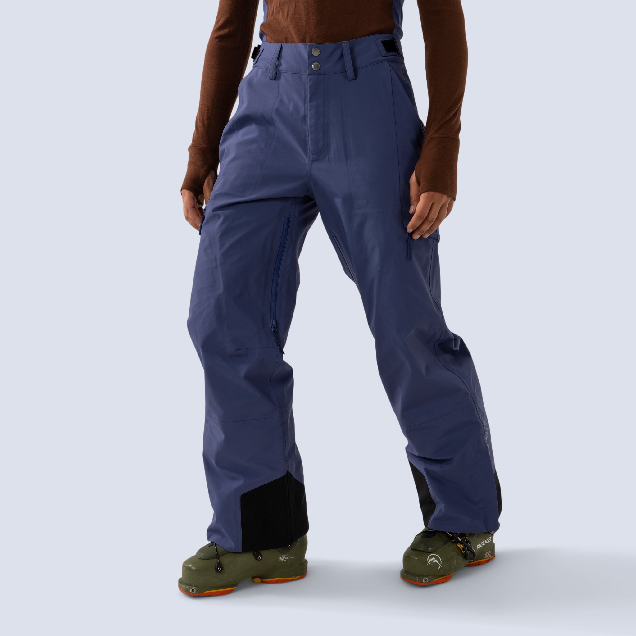 [Storm] Butterfield 3L pant in storm blue, inner thigh zippered vents 