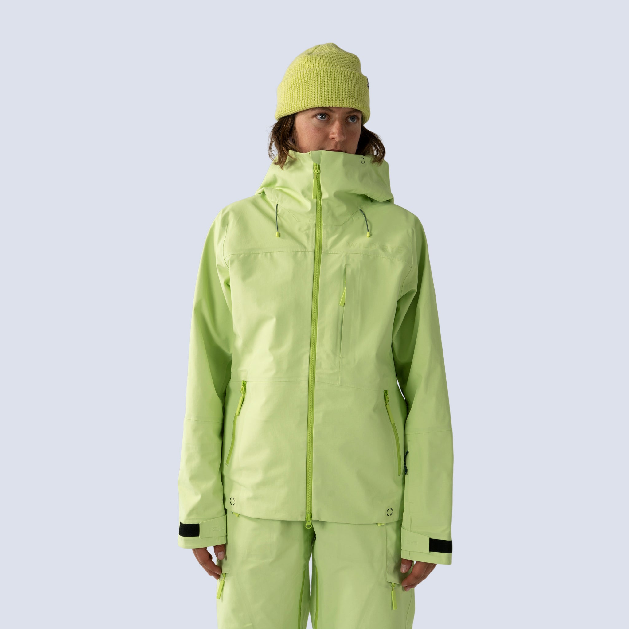 [Iced Matcha] Butterfield 3L jacket in iced matcha, on model front crop view