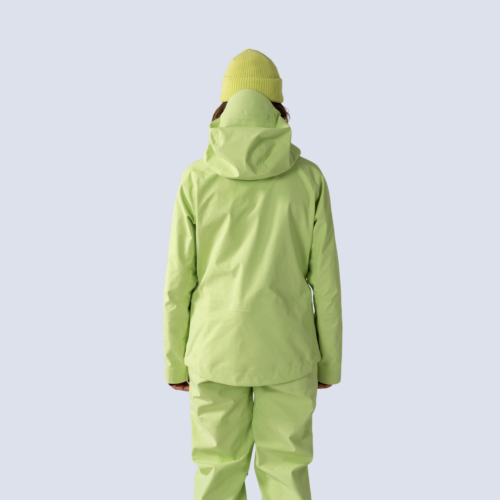 [Iced Matcha] Butterfield 3L jacket in iced matcha, on model back crop view