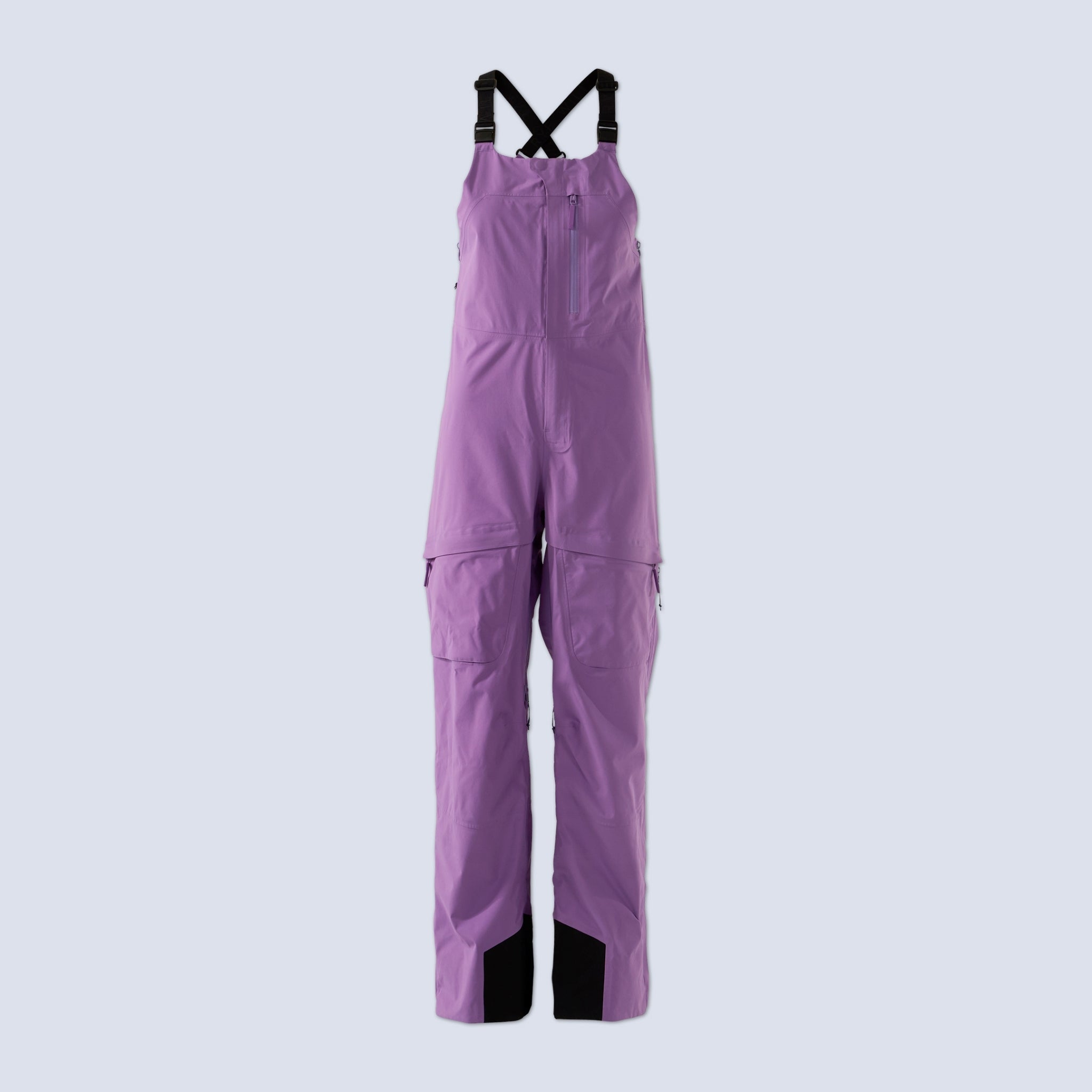 [Amethyst] Heyburn 3l bibs in amethyst, flatlay