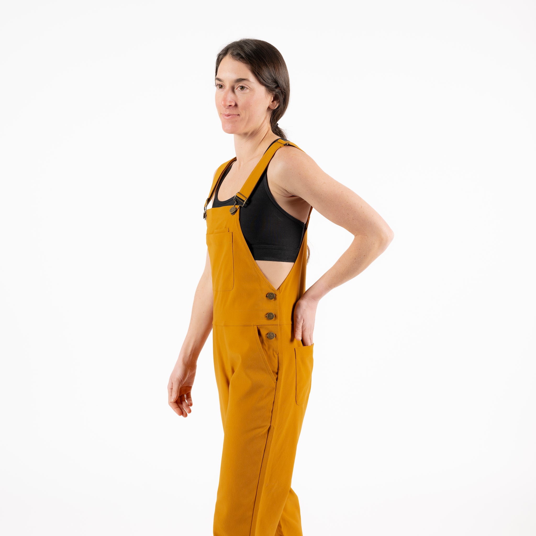 [Ochre] Elorie Technical Overalls Ochre Side View