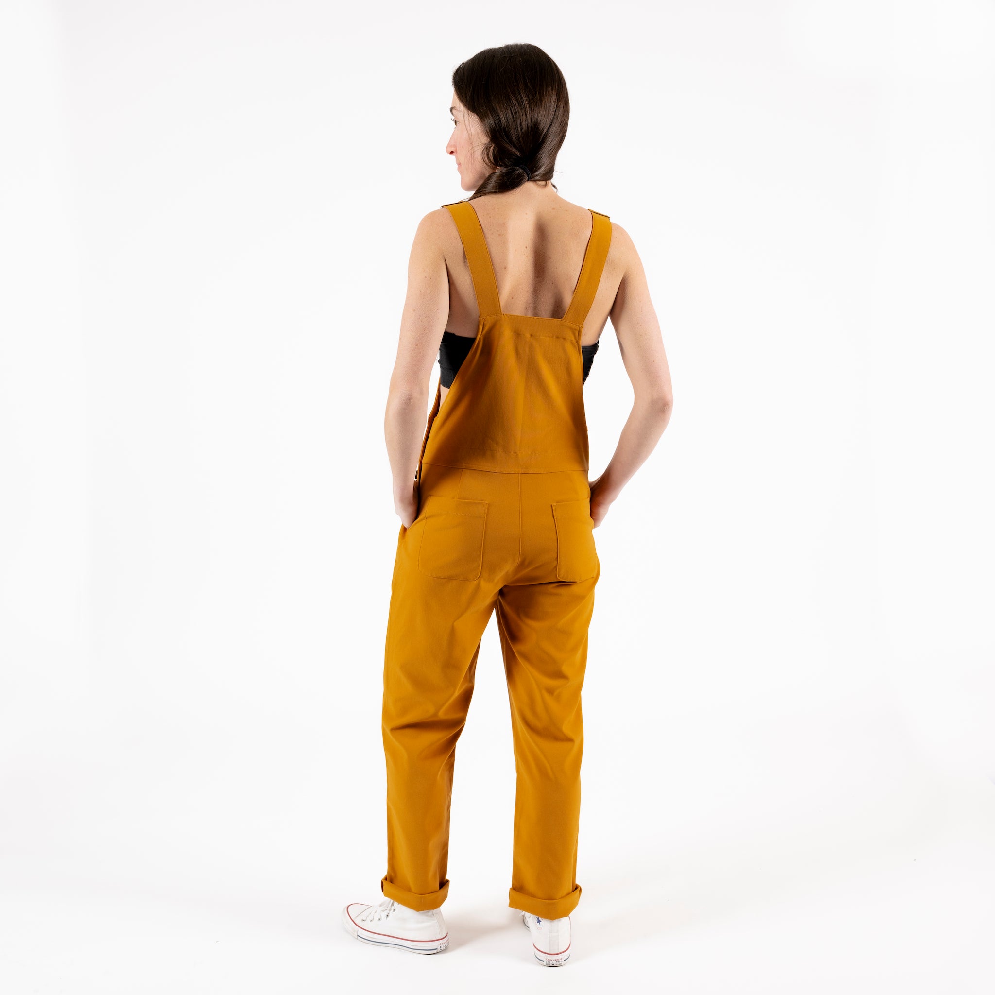 [Ochre] Elorie Technical Overalls Ochre Back View