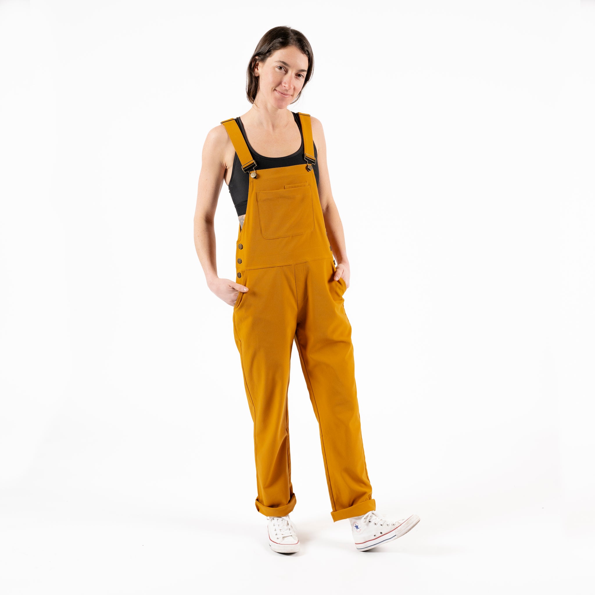 [Ochre] Elorie Technical Overalls Ochre Front View