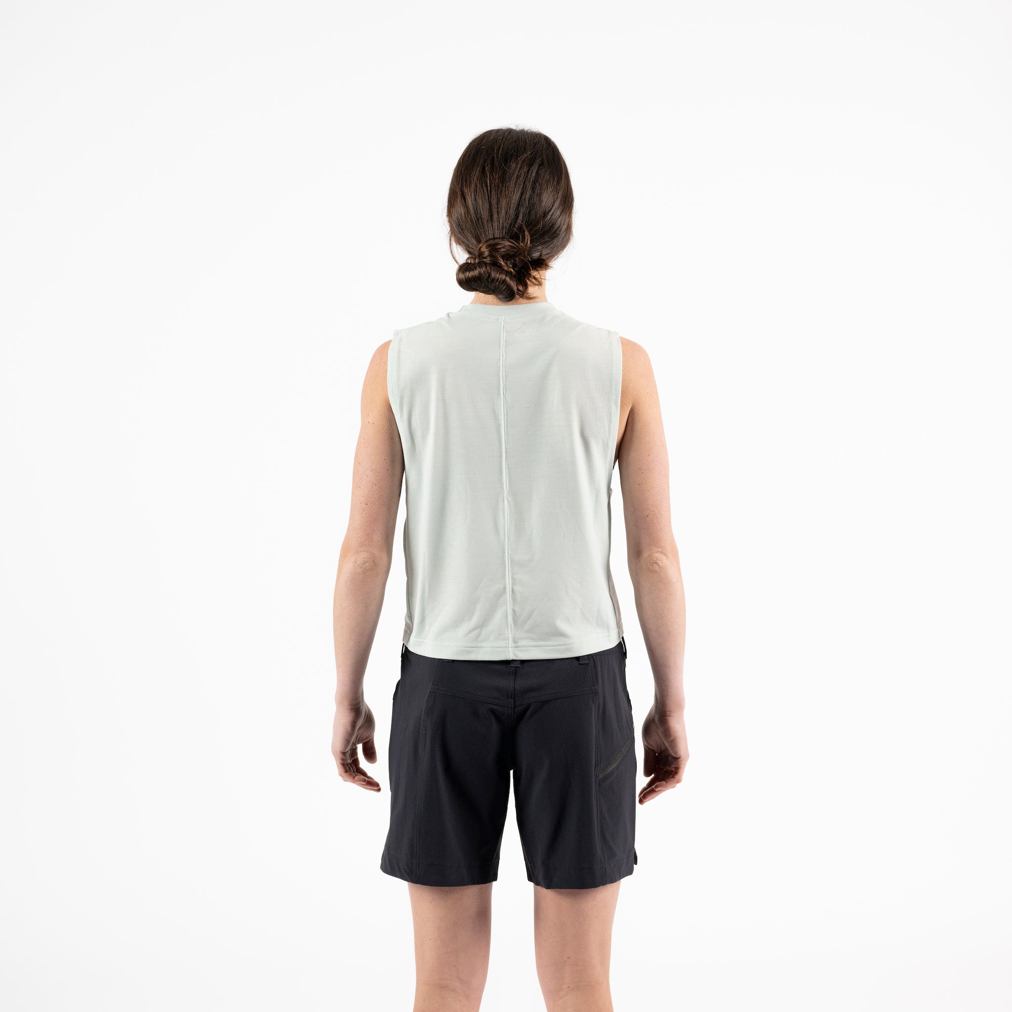 [Mist] Keller Crop Tank Mist Back View