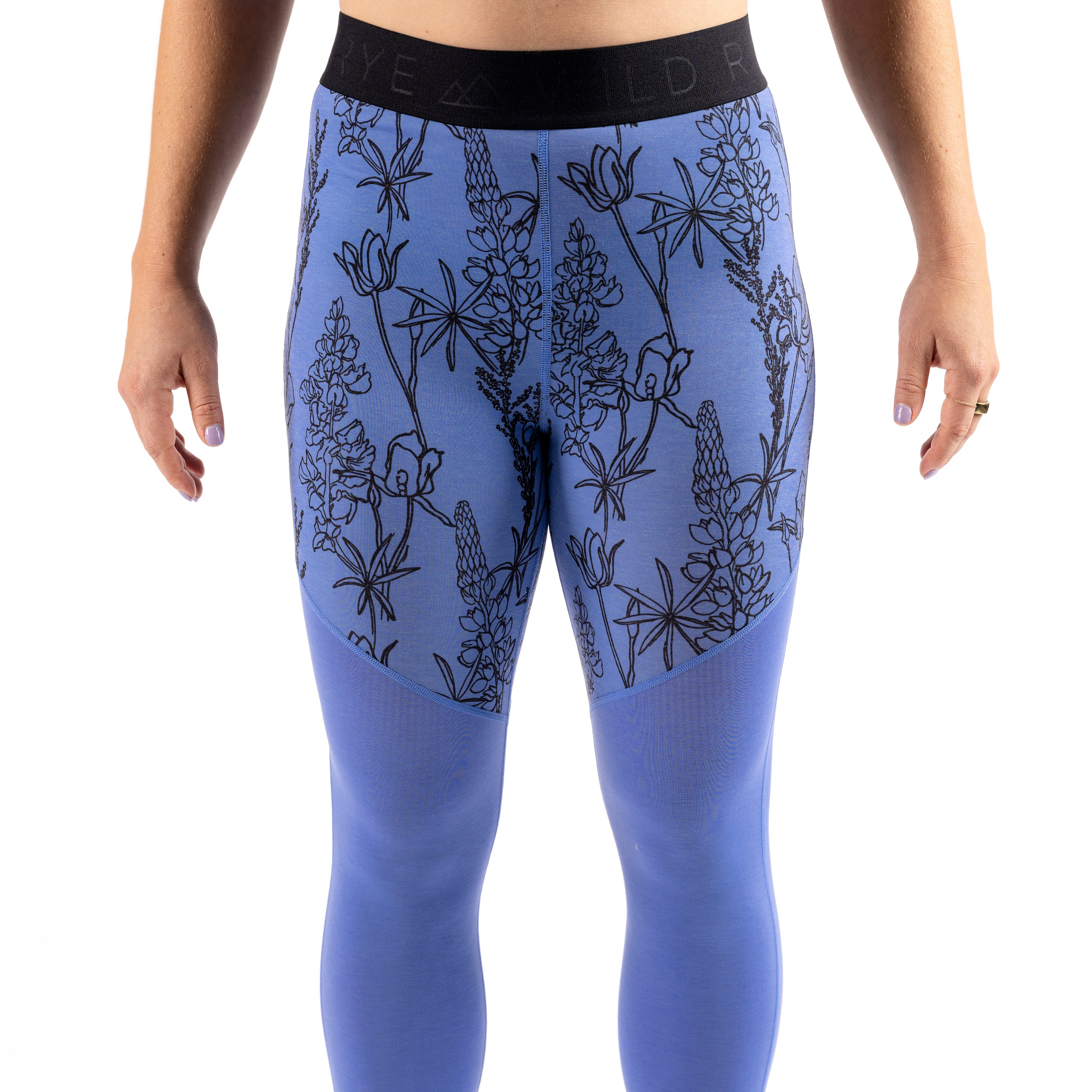 [Alpine Bloom] Jane Legging Lite Baselayer Alpine Bloom Waistband detail