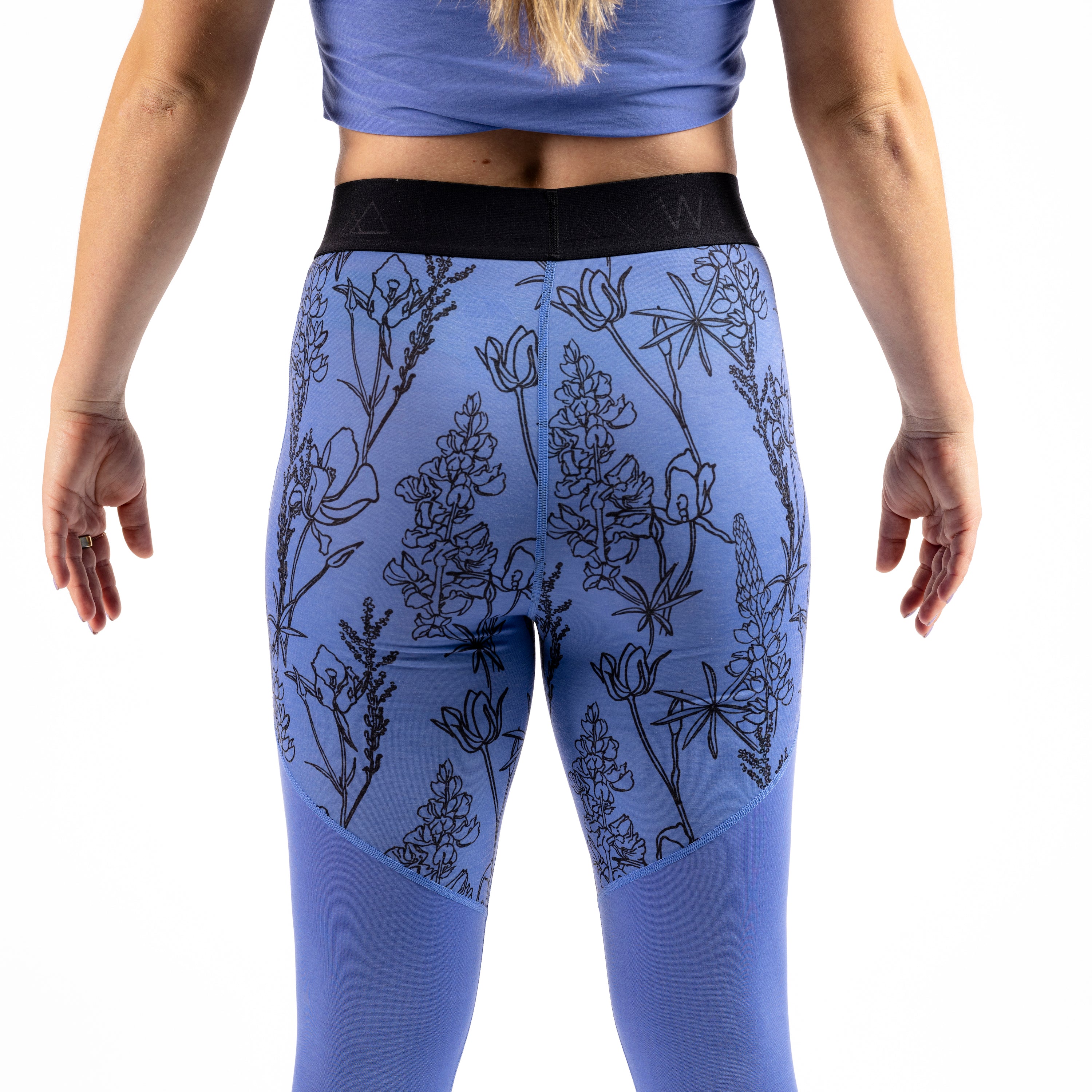 [Alpine Bloom] Jane Legging Lite Baselayer Alpine Bloom Back View