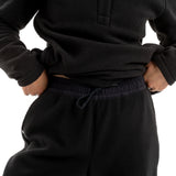 danner high-pile fleece jogger black waistband detail