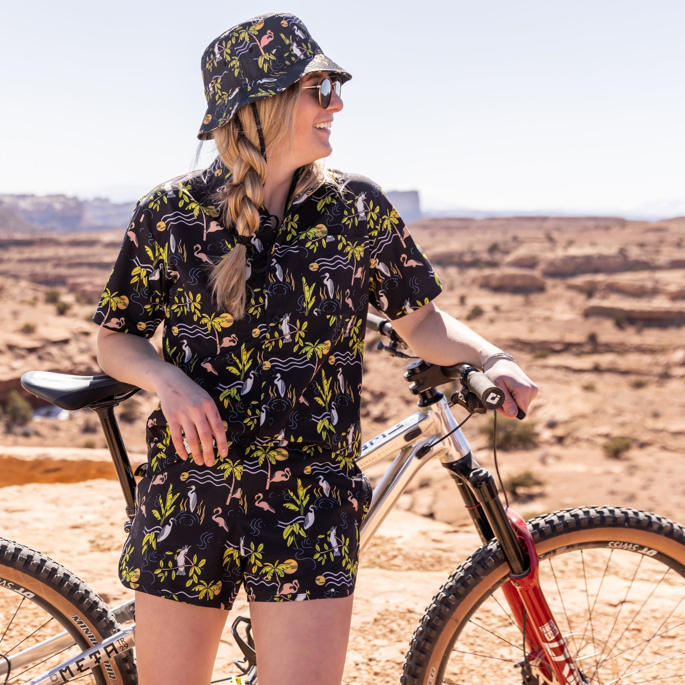 [Deco Birds] Lucy Women's Mountain Bike Top