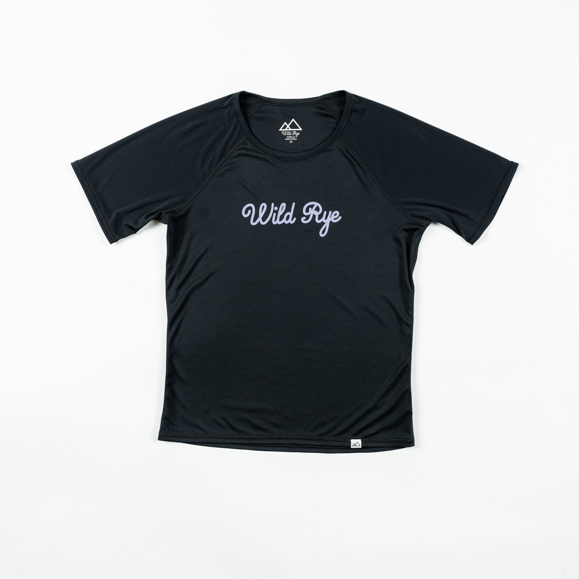 [Black] Skylar Girls bike jersey black flatlay