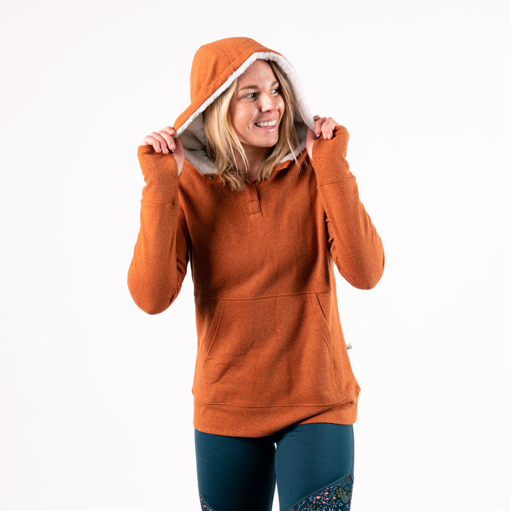 Orange hoodie online women