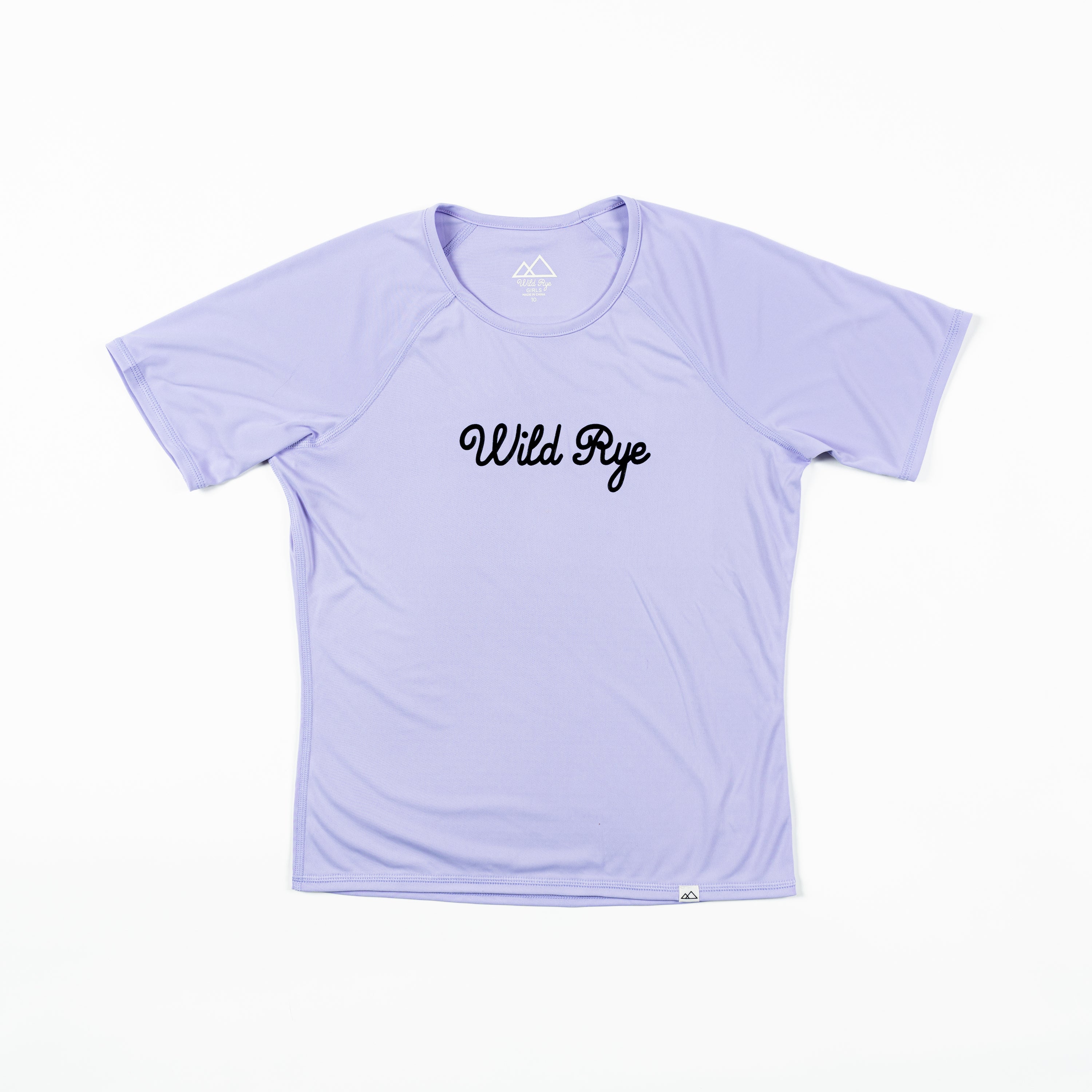 [Lilac] Skylar Girls bike jersey lilac flatlay